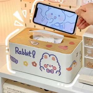 Sweet Bunny Tissue Box & Phone Holder