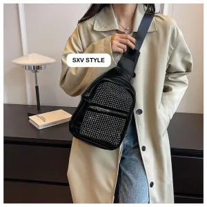 SXV PARTY WEAR BLINGY FANNY BAG