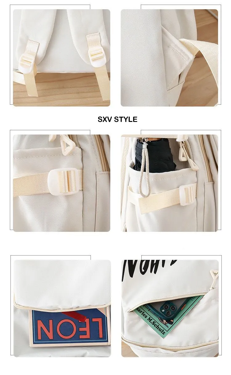 SXV "fashion" canvas korean backpack bag