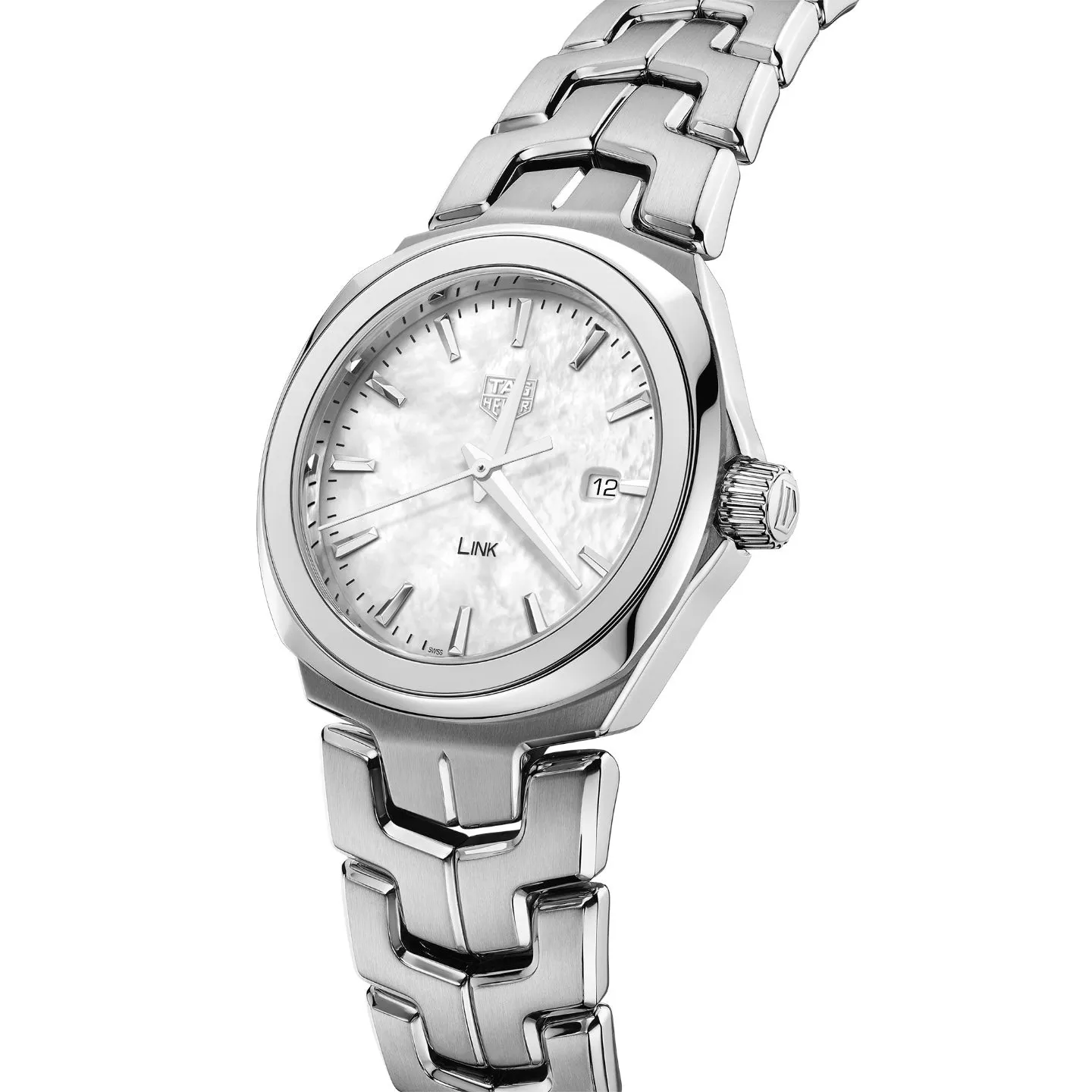 Tag Heuer Link Ladies White Date Watch WBC1310.BA0600