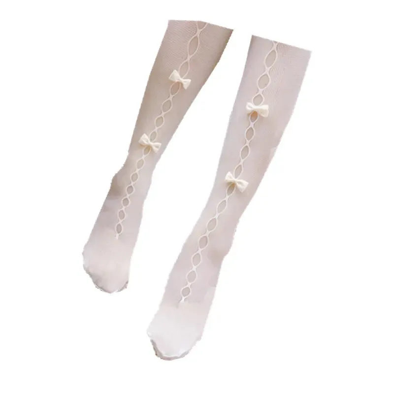 TAVIMART  -  Hollow small butterfly net socks hole socks sweet retro style pantyhose elasticity was thin female Lolita socks japanese Sweet