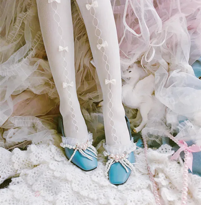 TAVIMART  -  Hollow small butterfly net socks hole socks sweet retro style pantyhose elasticity was thin female Lolita socks japanese Sweet