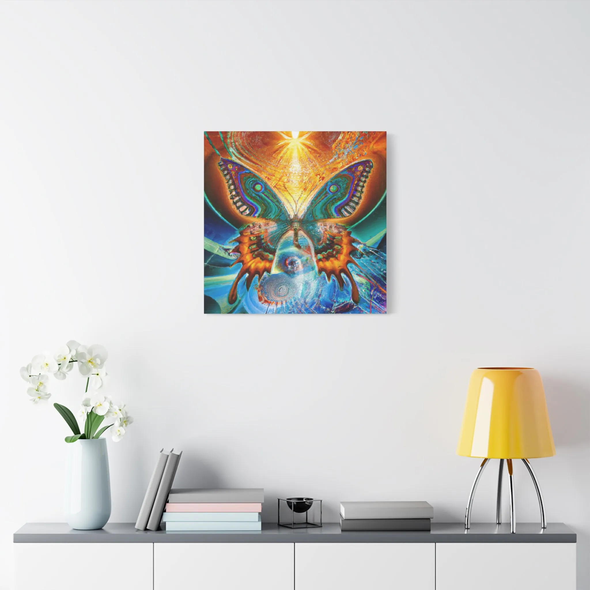 Techno-Morphing Infinity - Custom AI-Generated Canvas Art - Tailored Sizes,  Exclusive Designs,  Vibrant & Unique Wall Décor