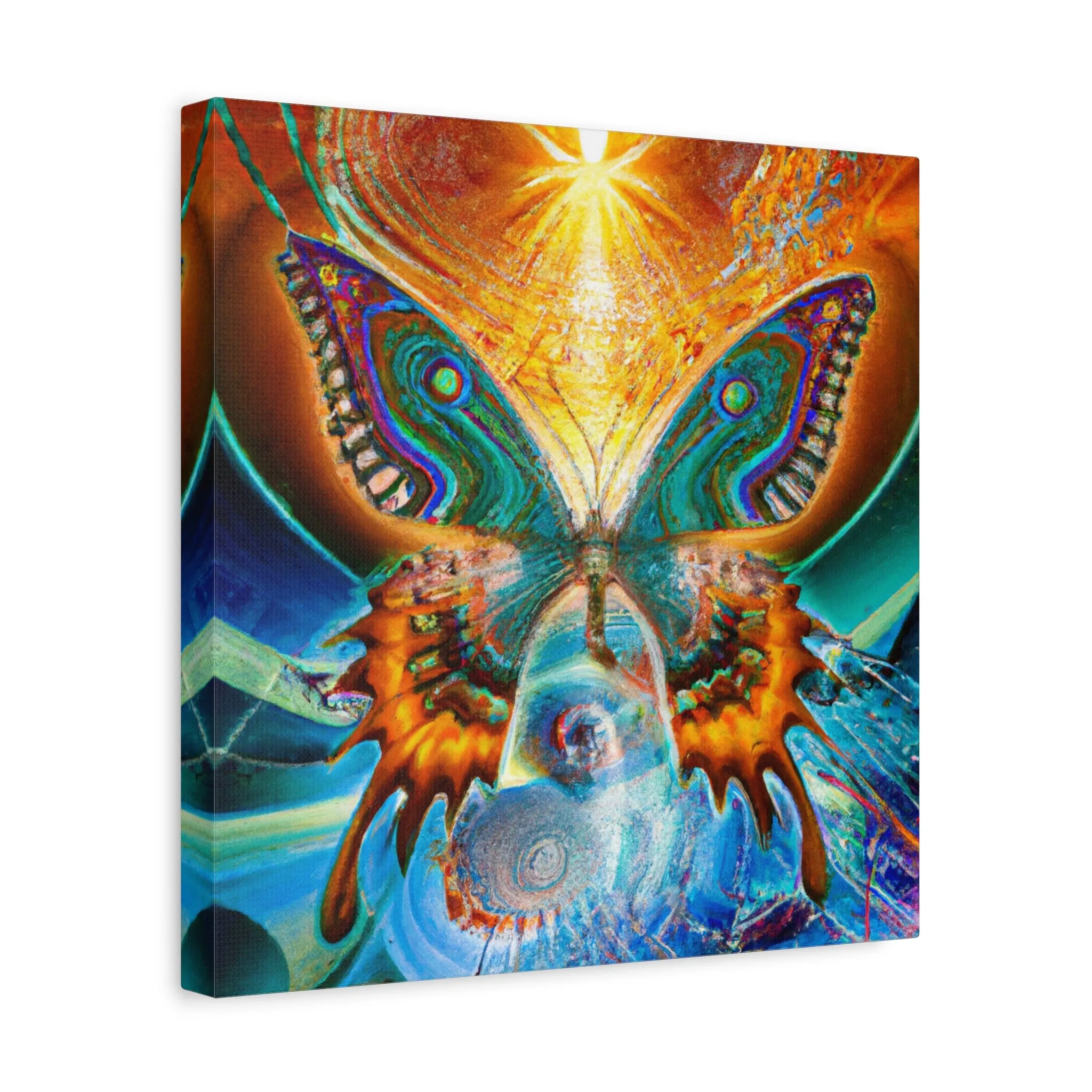 Techno-Morphing Infinity - Custom AI-Generated Canvas Art - Tailored Sizes,  Exclusive Designs,  Vibrant & Unique Wall Décor