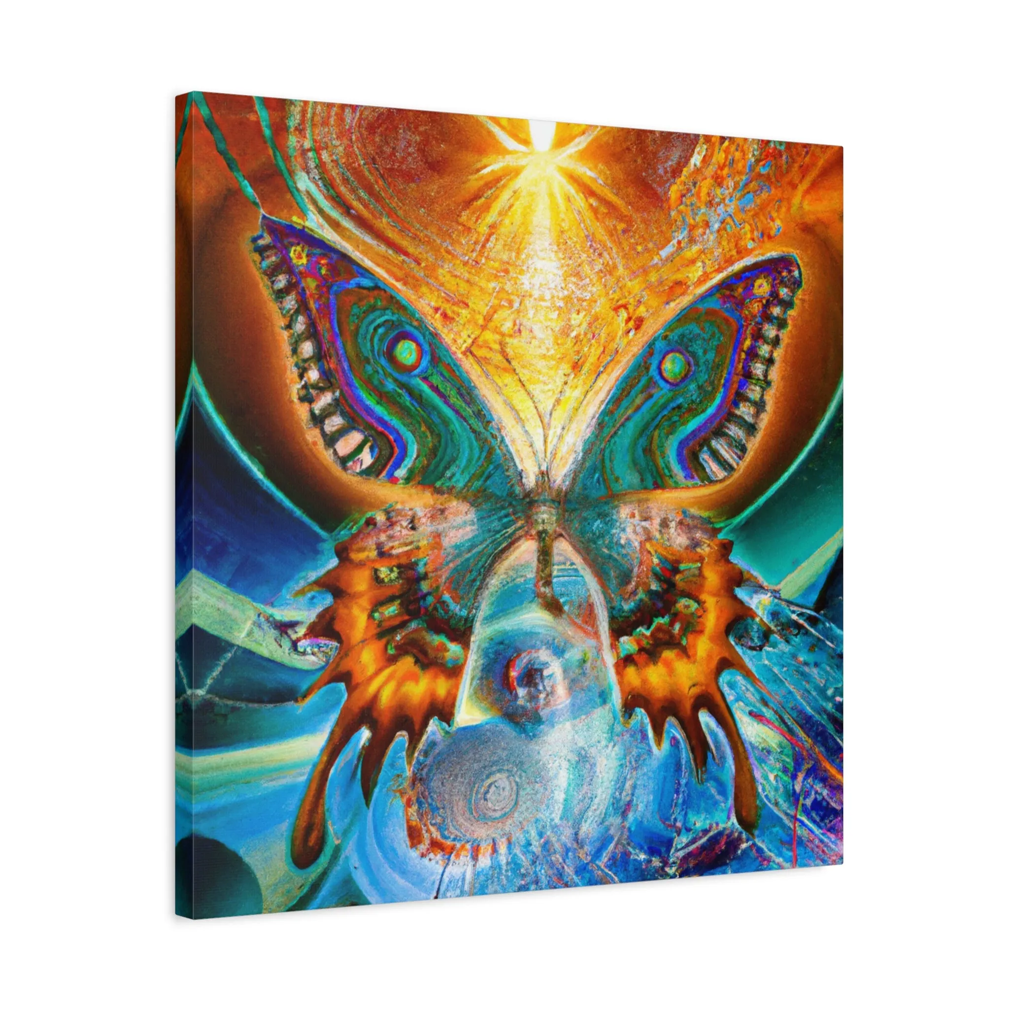 Techno-Morphing Infinity - Custom AI-Generated Canvas Art - Tailored Sizes,  Exclusive Designs,  Vibrant & Unique Wall Décor