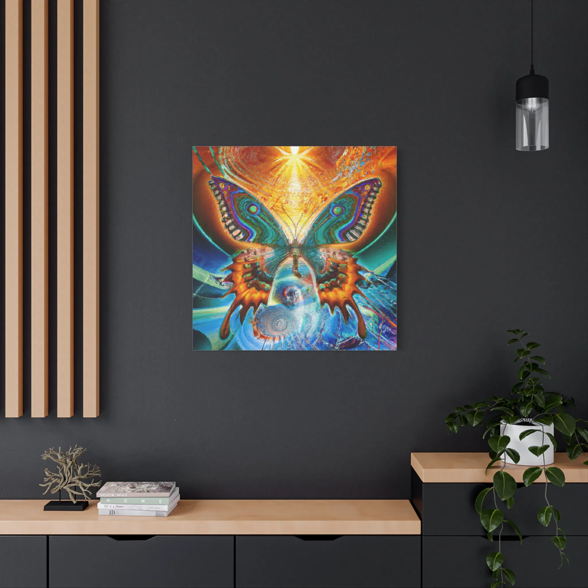 Techno-Morphing Infinity - Custom AI-Generated Canvas Art - Tailored Sizes,  Exclusive Designs,  Vibrant & Unique Wall Décor
