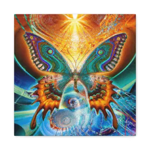 Techno-Morphing Infinity - Custom AI-Generated Canvas Art - Tailored Sizes,  Exclusive Designs,  Vibrant & Unique Wall Décor