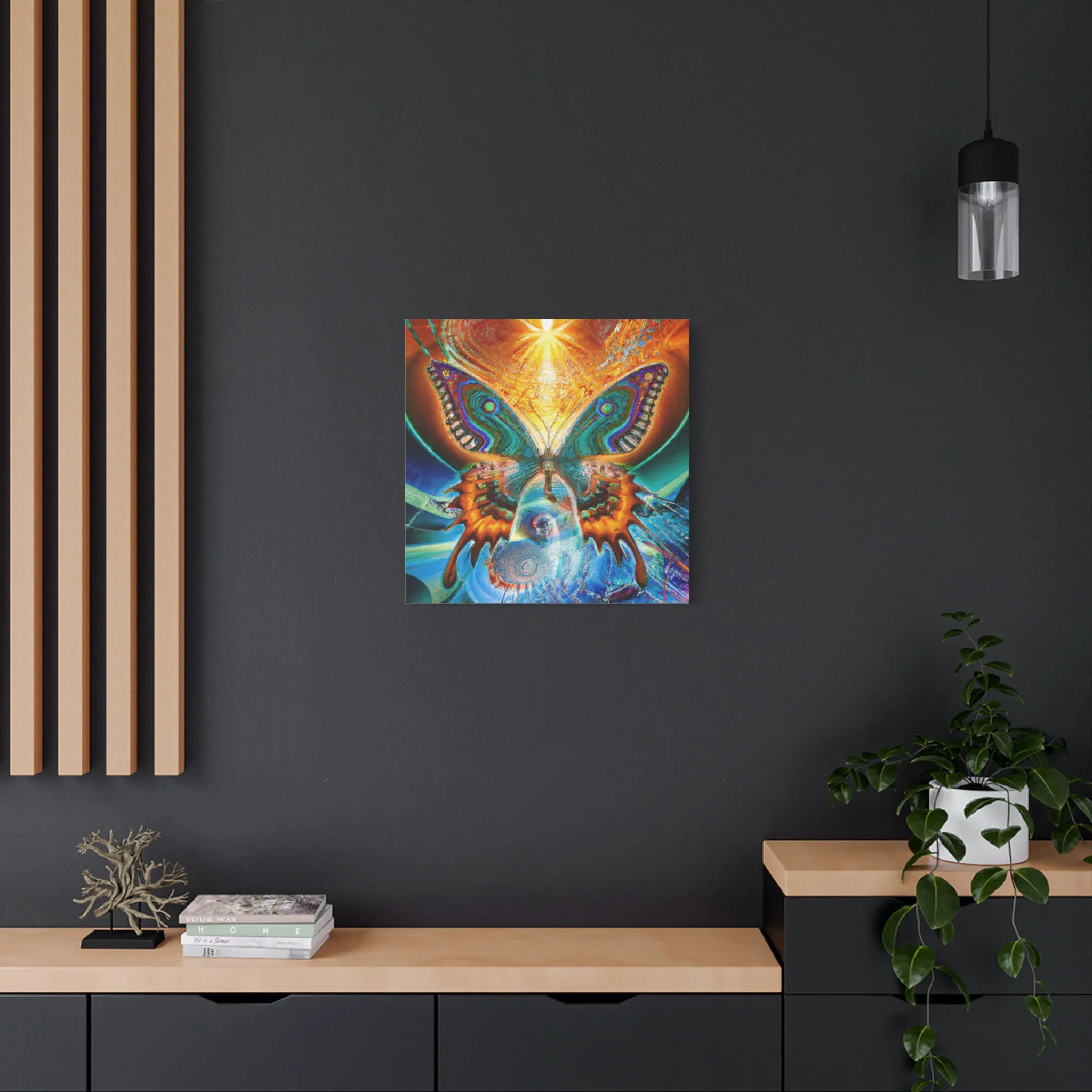 Techno-Morphing Infinity - Custom AI-Generated Canvas Art - Tailored Sizes,  Exclusive Designs,  Vibrant & Unique Wall Décor