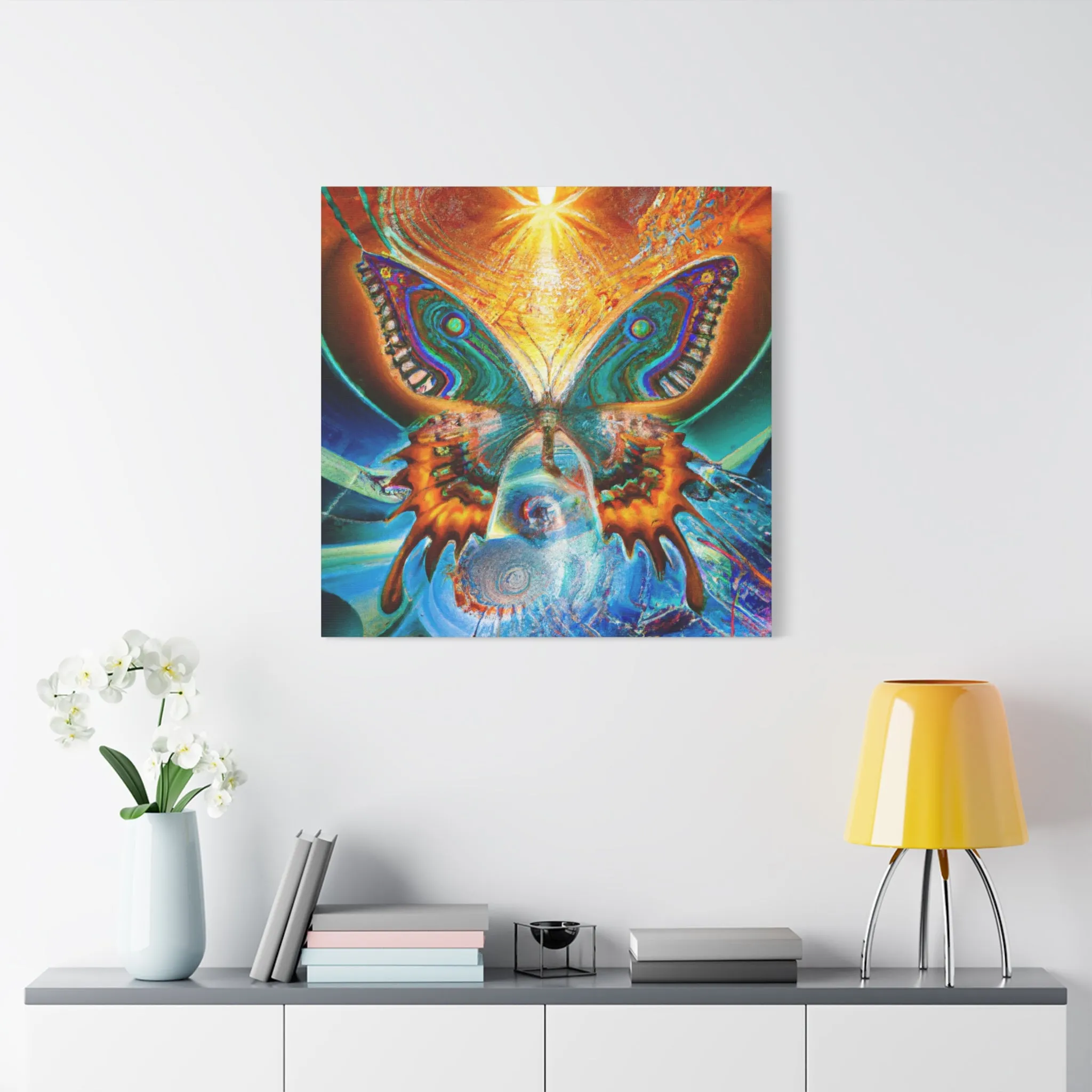 Techno-Morphing Infinity - Custom AI-Generated Canvas Art - Tailored Sizes,  Exclusive Designs,  Vibrant & Unique Wall Décor