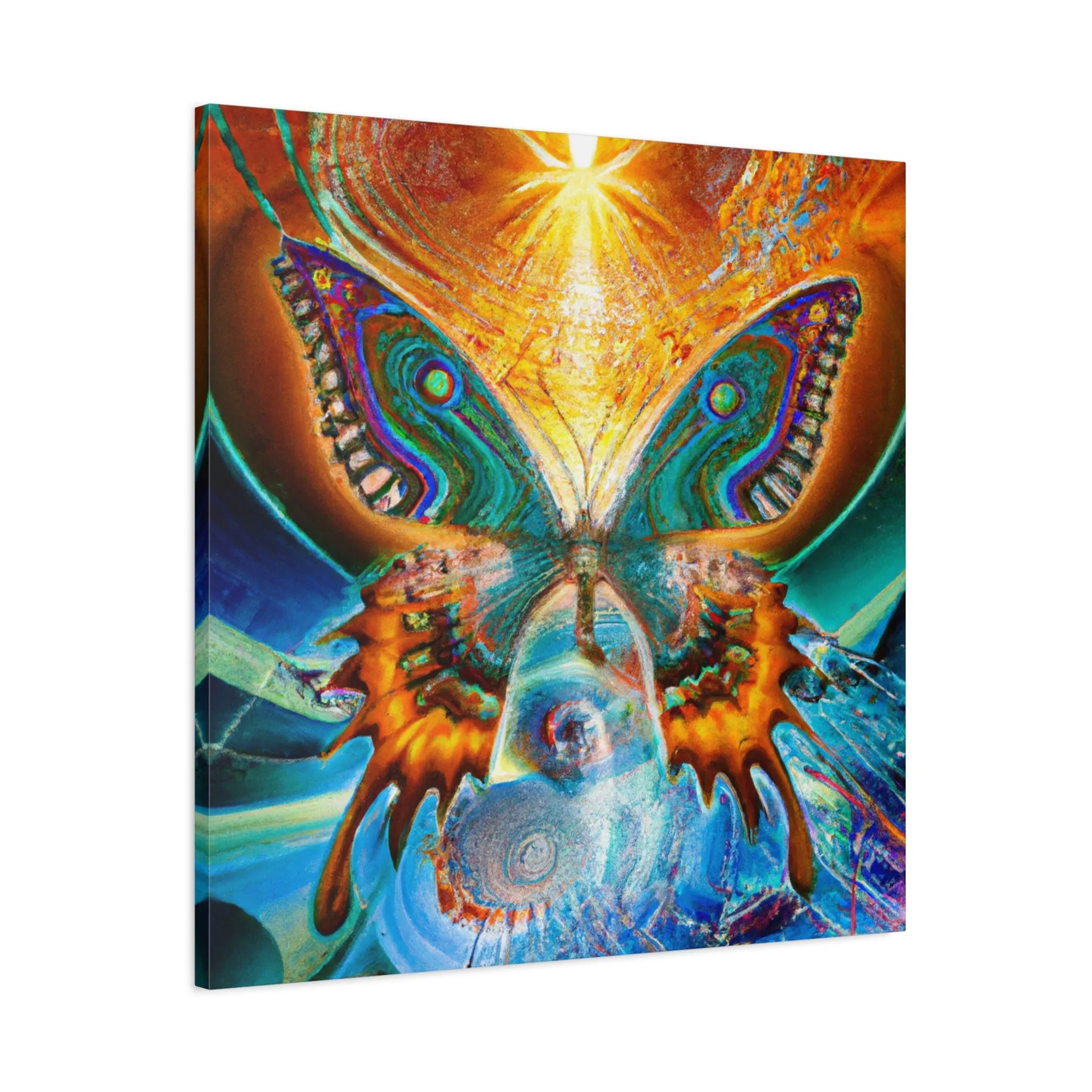 Techno-Morphing Infinity - Custom AI-Generated Canvas Art - Tailored Sizes,  Exclusive Designs,  Vibrant & Unique Wall Décor