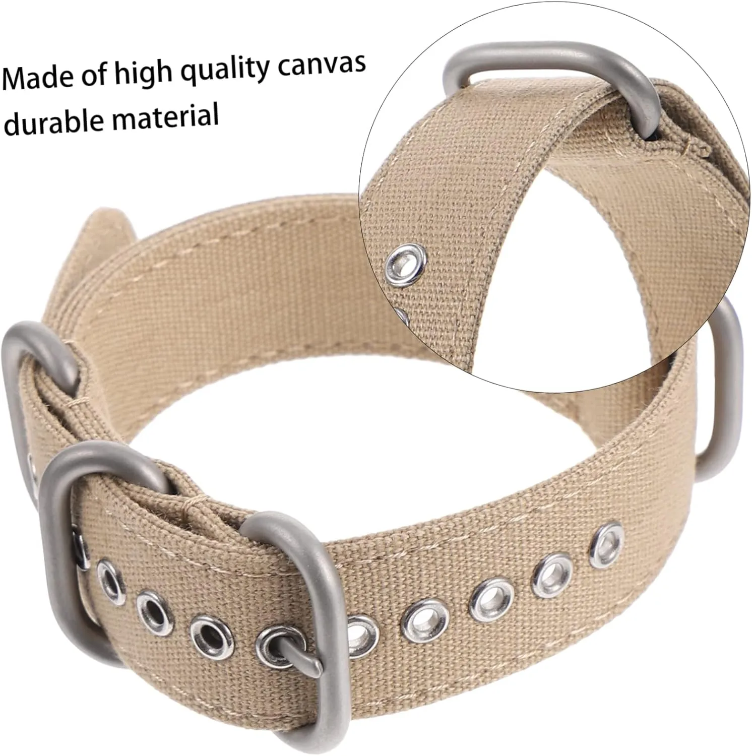 TENDYCOCO 1 PC Canvas Strap Watch Bracelet Watch Replacement Bands Mens Watch Bands Nylon Watch Strap Braided