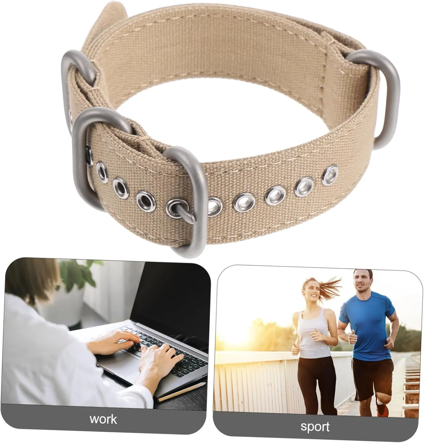 TENDYCOCO 1 PC Canvas Strap Watch Bracelet Watch Replacement Bands Mens Watch Bands Nylon Watch Strap Braided