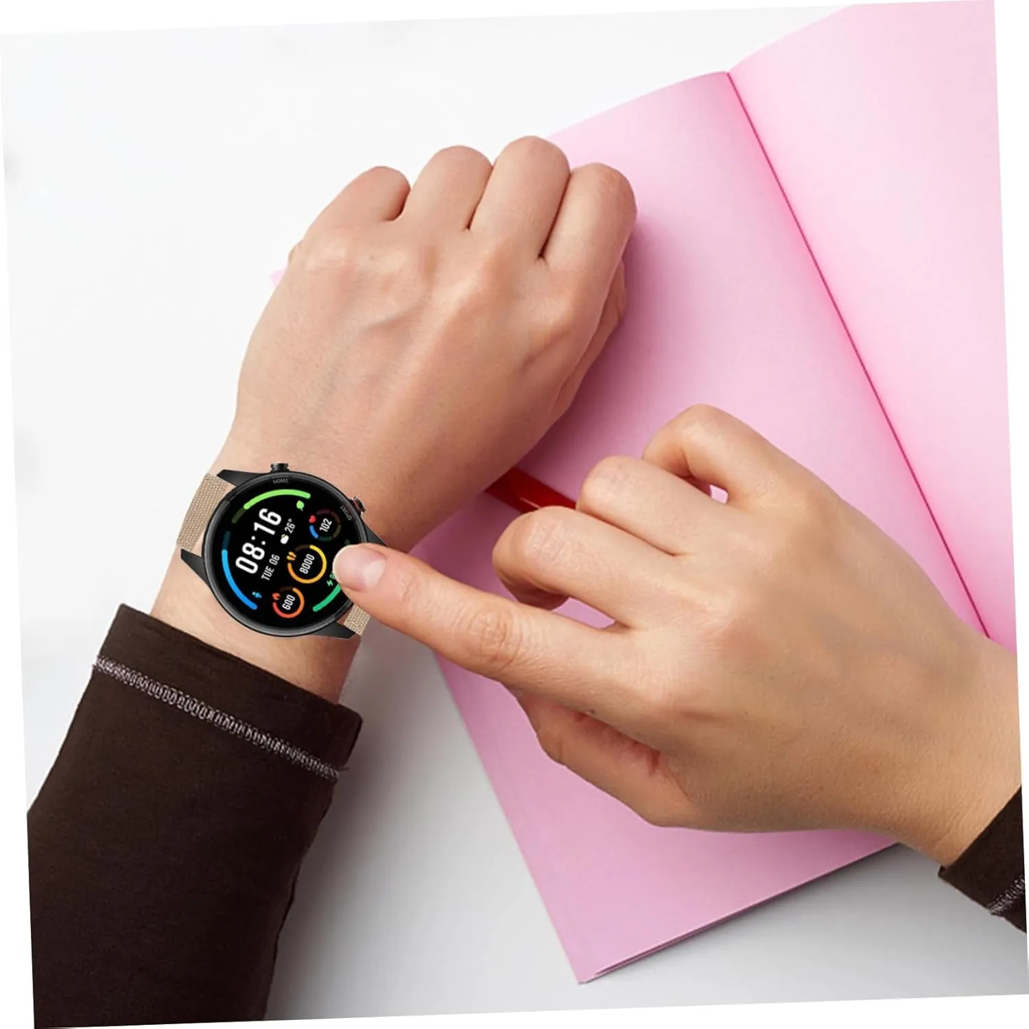 TENDYCOCO 1 PC Canvas Strap Watch Bracelet Watch Replacement Bands Mens Watch Bands Nylon Watch Strap Braided