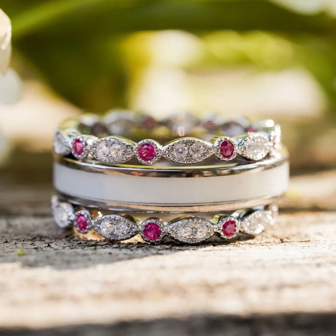 The Ladybird & Pink Vintage Stacker Set