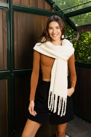 The Mandy Knit Tassel Scarf