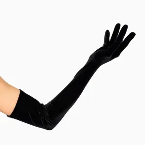 THE SUNNY - Black Velvet Opera Gloves