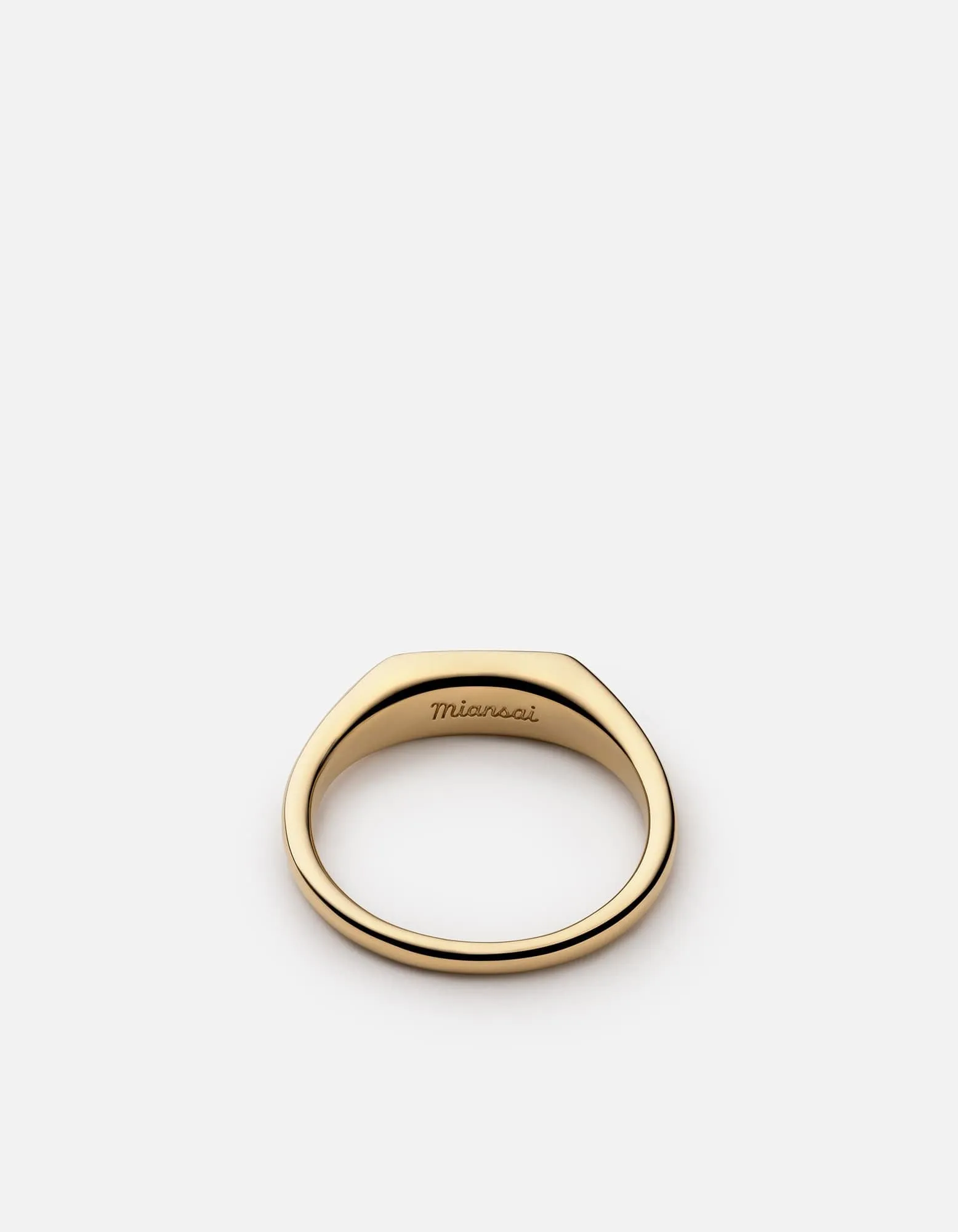 Thin Pax Ring, Gold Vermeil/Black