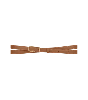 Thin Umi Belt - Textured Camel