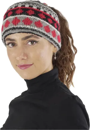 Tibetan Socks Hand Knit Wool Fleece Lined Headband