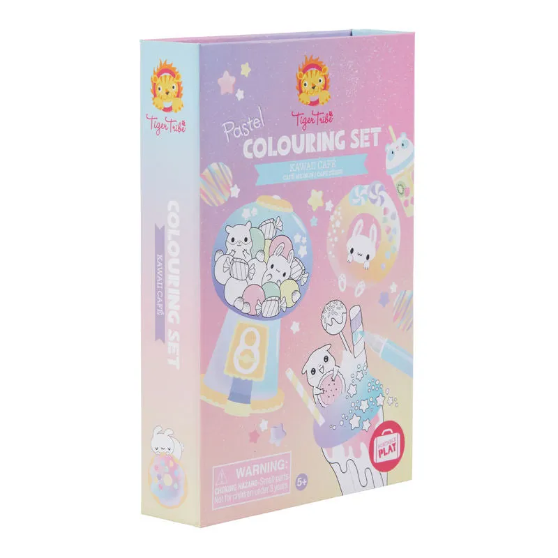 Tiger Tribe - Pastel Colouring Set | Kawaii Cafe