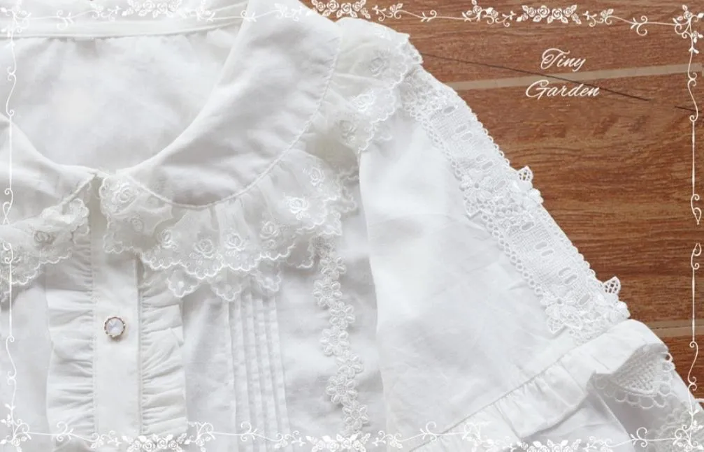 Tiny Garden~Robin~Kawaii Lolita Cotton Blouse