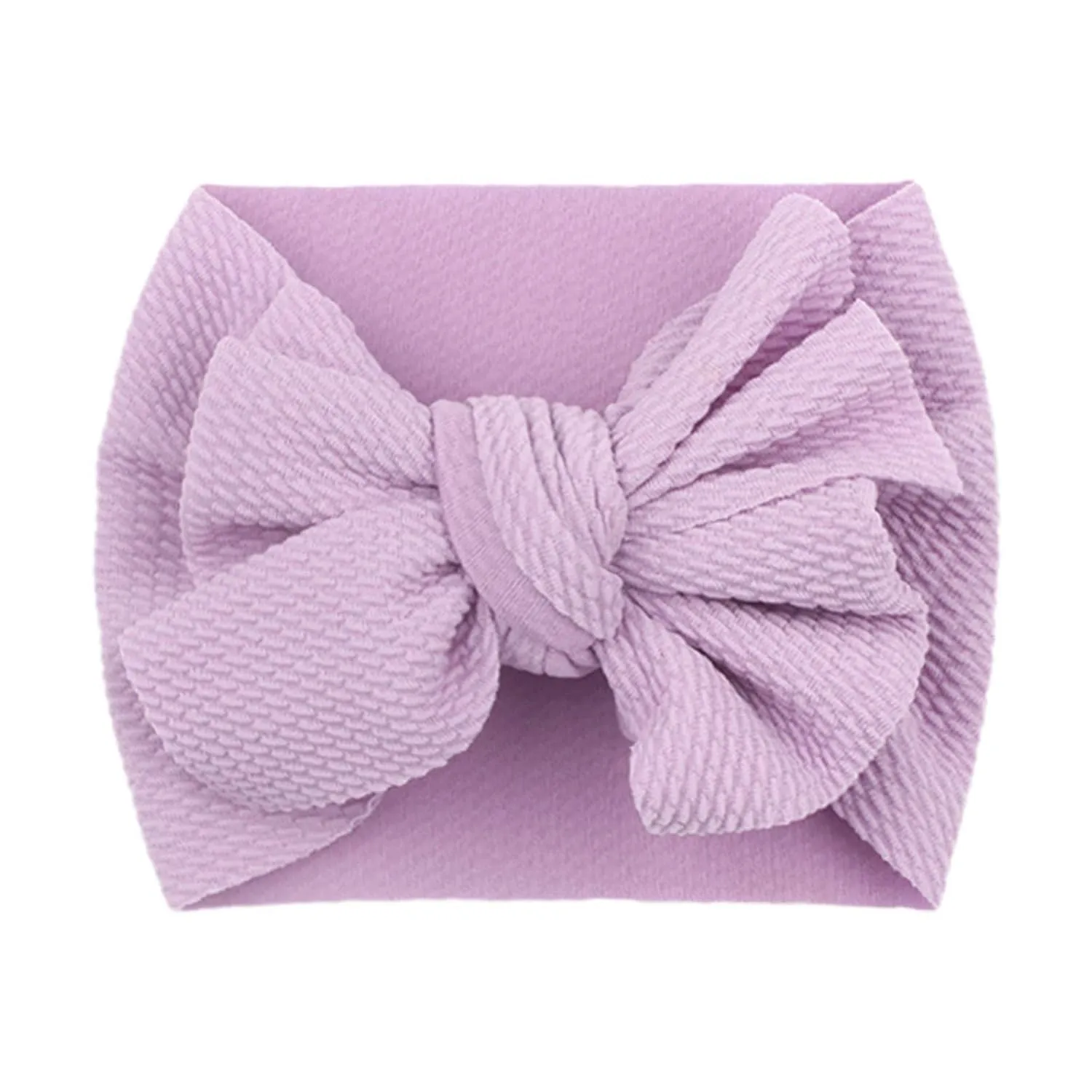 Toddler Elastic Headband Hairband Bowknot Girls Infant Headband 1PC Stretch Headwear Baby Kids Hair (Purple, One Size)