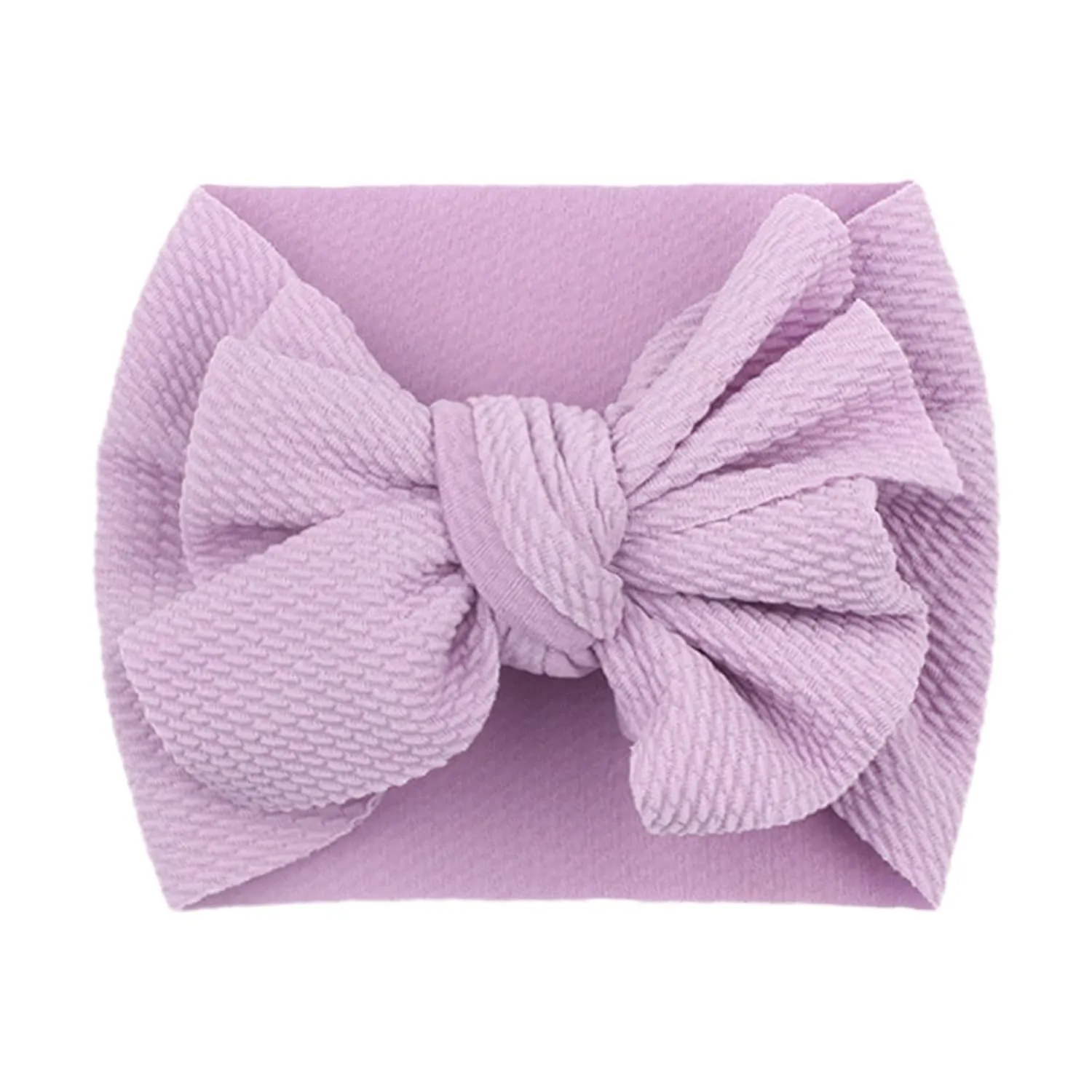 Toddler Elastic Headband Hairband Bowknot Girls Infant Headband 1PC Stretch Headwear Baby Kids Hair (Purple, One Size)