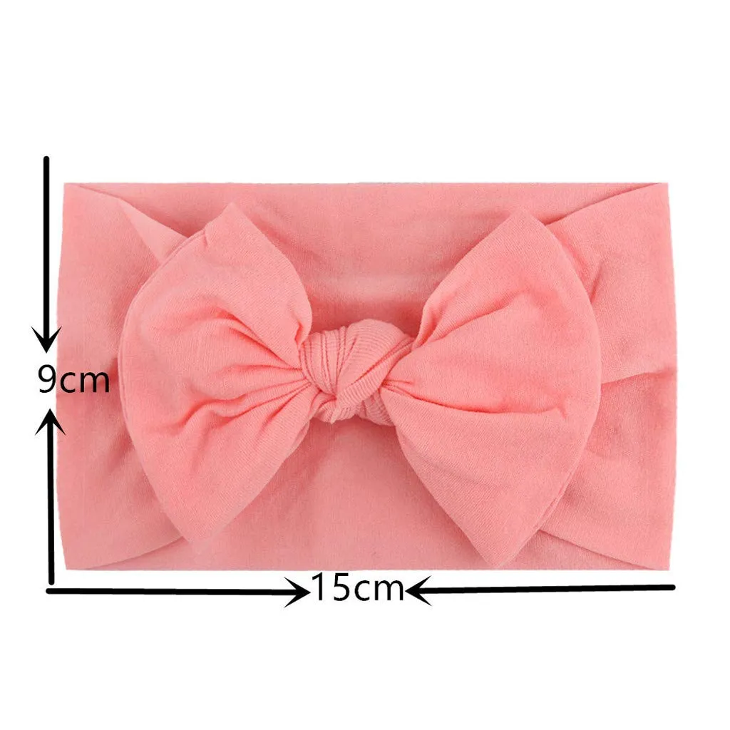 Toddler Elastic Headbands Baby Band Girls Hair Accessories Headwear Toddler Turban 5PCS Headband Bow Baby (A, One Size)