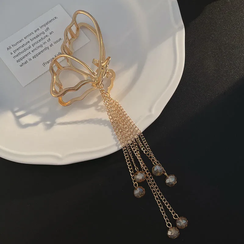 Toleet Butterfly Tassel Hairclips