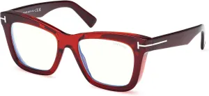 Tom Ford FT 5881-B BLUE BLOCK Transparent Brown 52/19/135 women Eyewear Frame