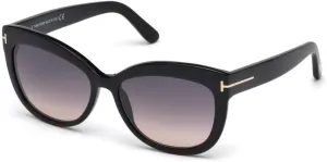 Tom Ford FT0524 01B Shiny Black Alistair Cats Eyes Sunglasses Lens Category 2 S