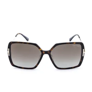 Tom Ford Tortoise Oversized Joanna Polarized Sunglasses