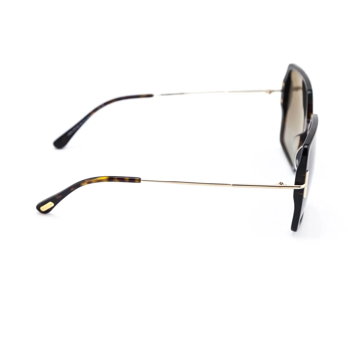 Tom Ford Tortoise Oversized Joanna Polarized Sunglasses