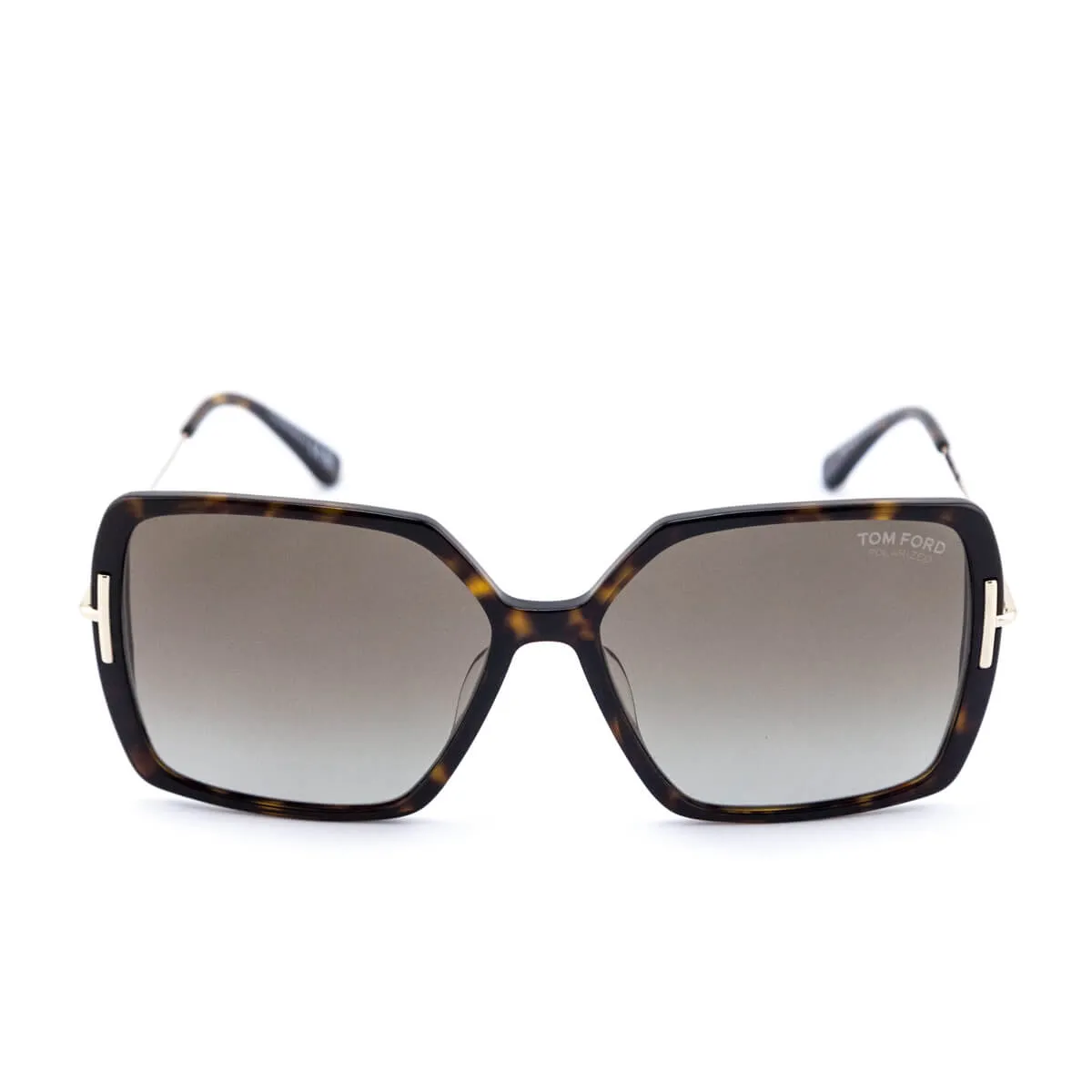 Tom Ford Tortoise Oversized Joanna Polarized Sunglasses