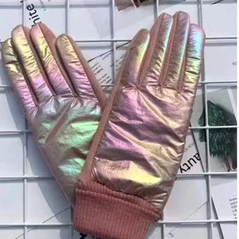 Torv Metallic Puffer Gloves