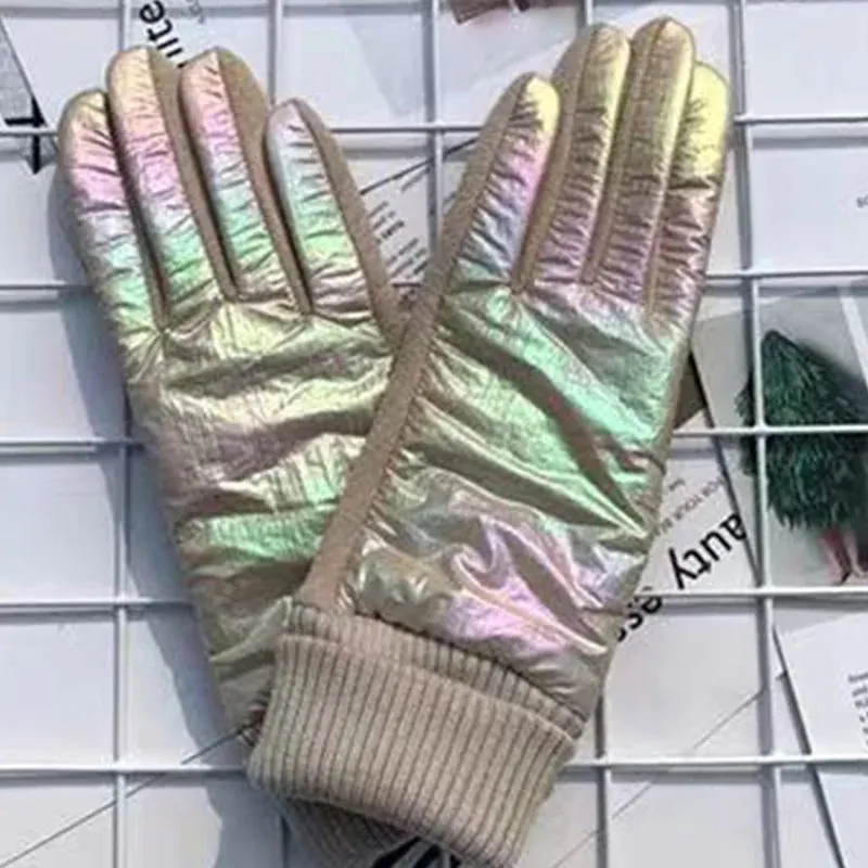 Torv Metallic Puffer Gloves