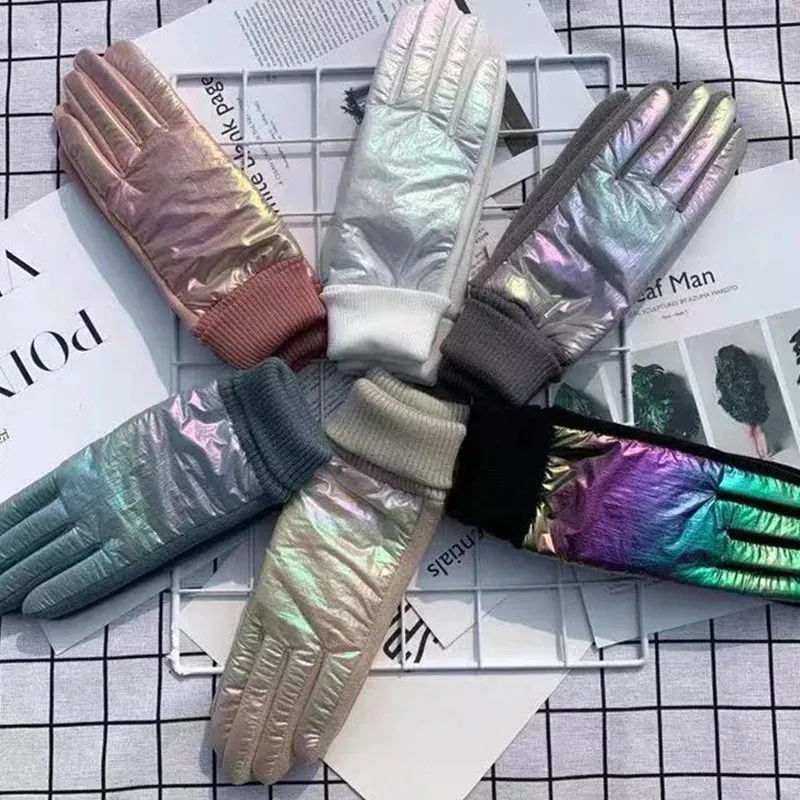 Torv Metallic Puffer Gloves