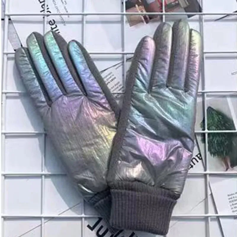 Torv Metallic Puffer Gloves