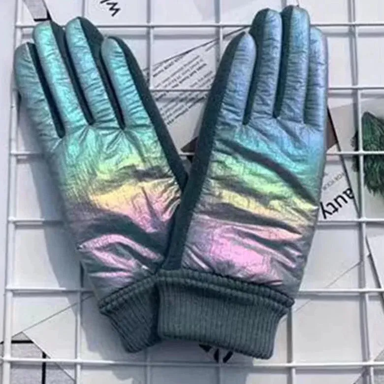 Torv Metallic Puffer Gloves
