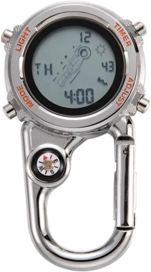 Toyvian Men Women Multifunctional Clip Watch for Outdoor Activities Durable Backpack Watch for Climbing Camping and Exploration Material