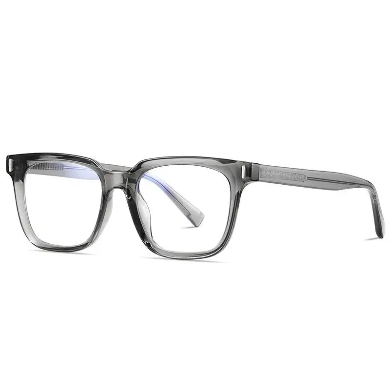TR90 Blue Light Blocking Men's Square Glasses Radiation Protection Eyeglasses Women Transparent Fashion Eyewear