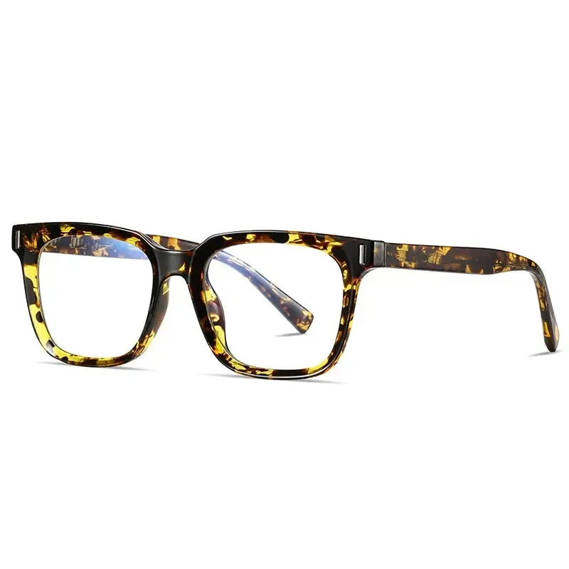 TR90 Blue Light Blocking Men's Square Glasses Radiation Protection Eyeglasses Women Transparent Fashion Eyewear