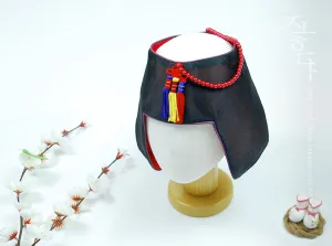 Traditional Purple Black Baby Girls Hanbok Hat