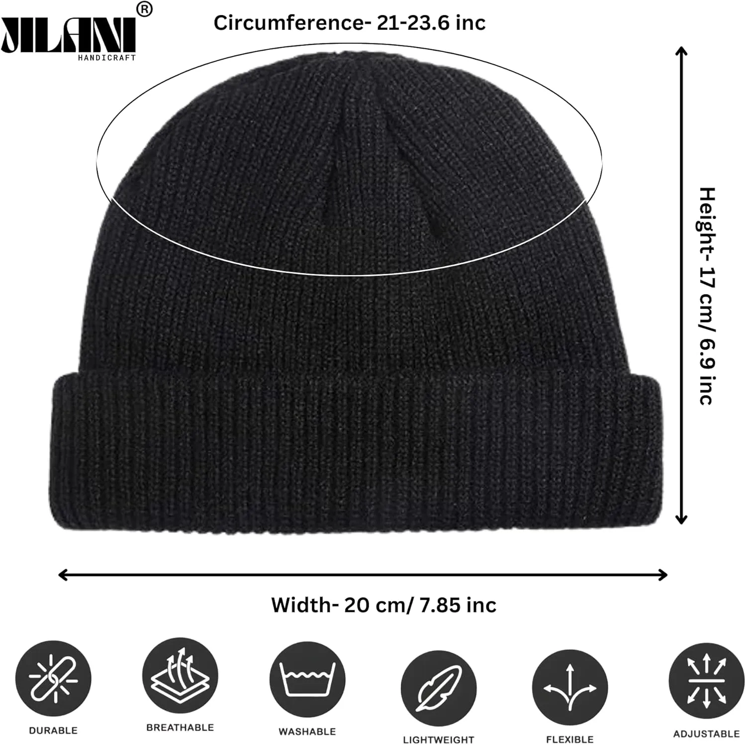 Trawler Beanie Winter Fisherman Beanie for Men Knit Cuff Unisex Skullcap