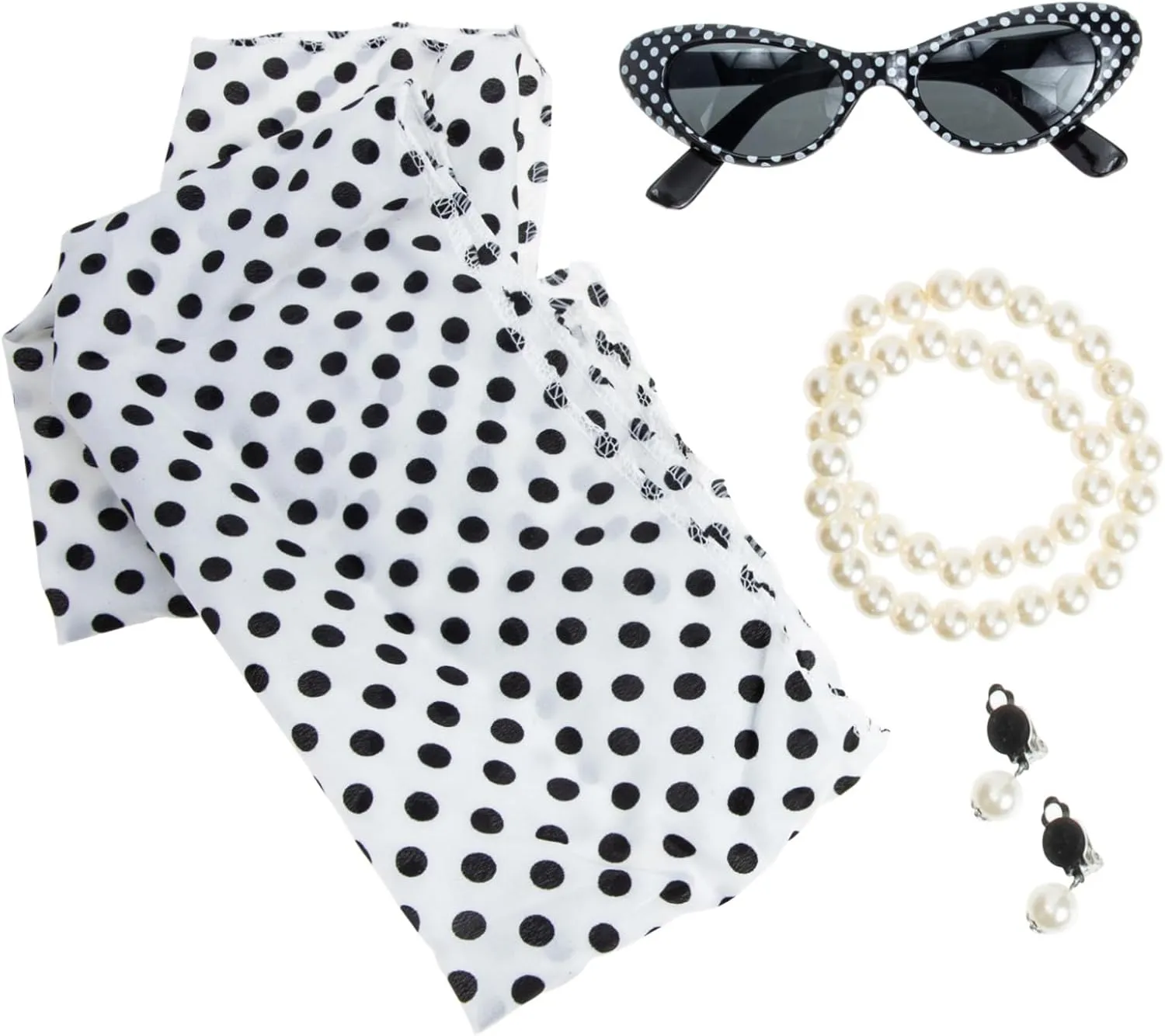 Trendy 1920s Pearl Necklace Set Vintage Flapper Costume Perfect Party Prop