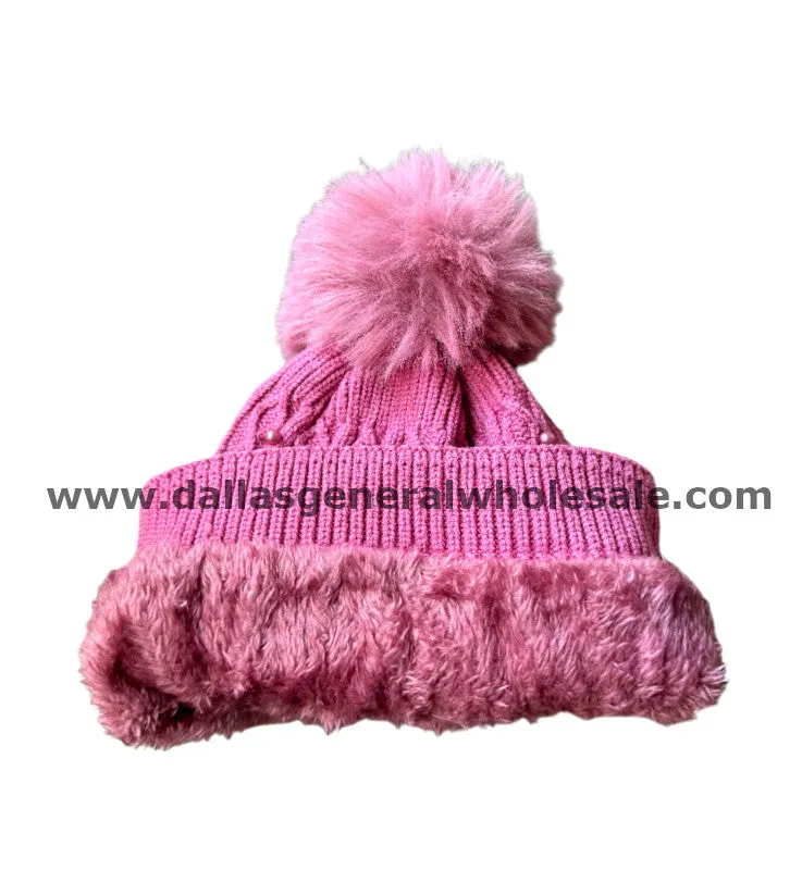 Trendy Thermal Pearl Beanie Hats Wholesale