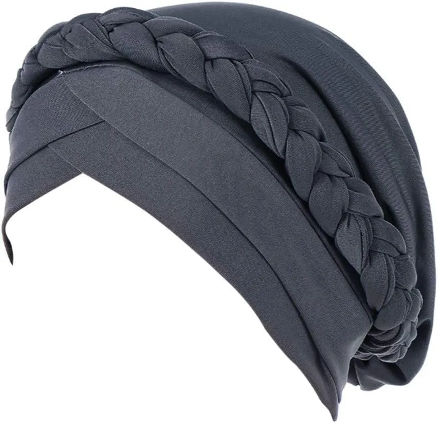 Turban for Women's Hair Pre-Tied Bonnet Beanie Cap Stretchy Elastic Headband Wedding Stylish Headwrap
