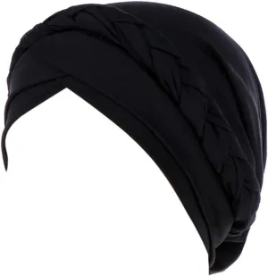 Turban for Women's Hair Pre-Tied Bonnet Beanie Cap Stretchy Elastic Headband Wedding Stylish Headwrap