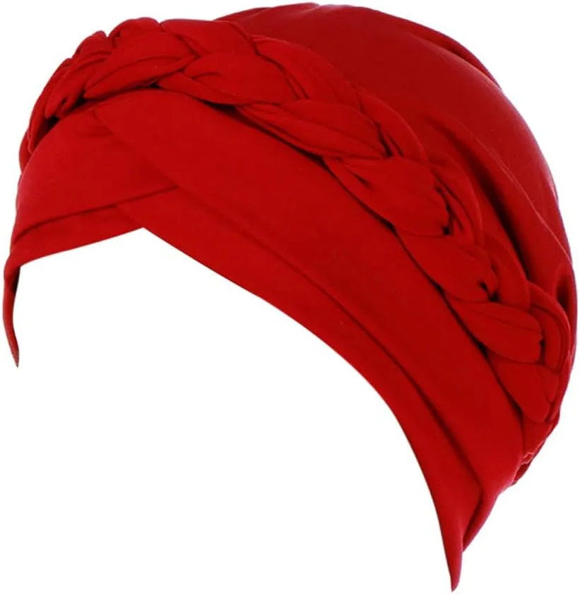 Turban for Women's Hair Pre-Tied Bonnet Beanie Cap Stretchy Elastic Headband Wedding Stylish Headwrap