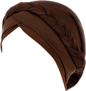 Turban for Women's Hair Pre-Tied Bonnet Beanie Cap Stretchy Elastic Headband Wedding Stylish Headwrap